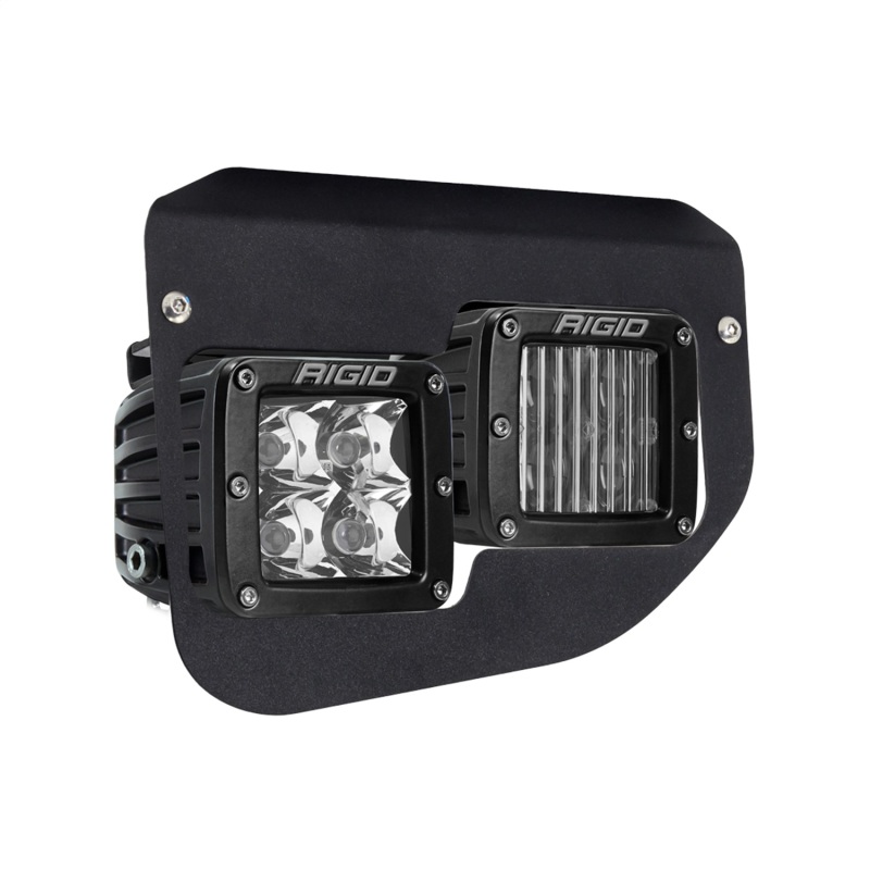 Ford Super Duty Fog Light Mount Kit - Front - Rigid Industries - Dual Fog Kit with D-Series SAE Pro and Spot Lights - `20-`27 Ford Super Duty Fog Light Mount Kit - Front - Rigid Industries - Dual Fog Kit with D-Series SAE Pro and Spot Lights - `20-`27